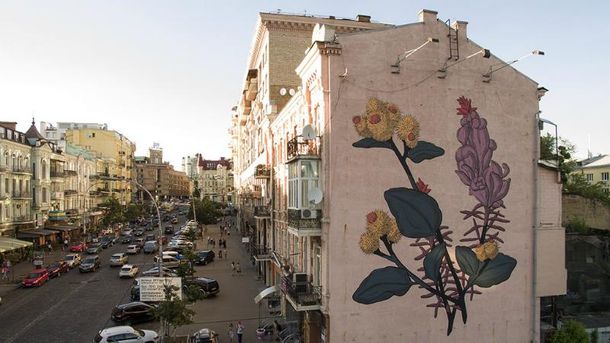 Мурал на вулиці Великій Васильківській, 33