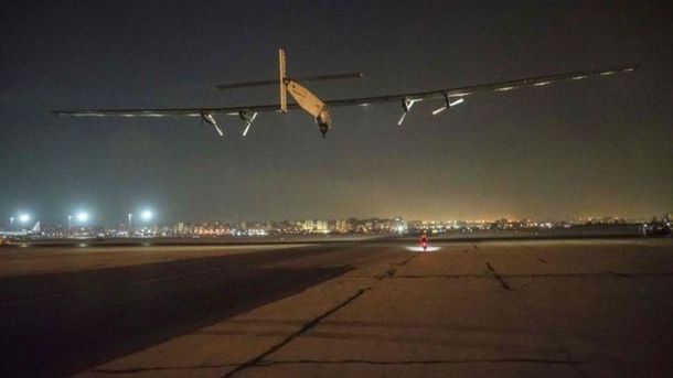 Вилет Solar Impulse из аеропорта Каира