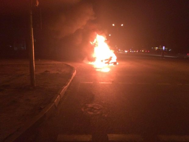 Жуткое ДТП во Львове с участием маршрутки: автомобиль сгорел дотла 1