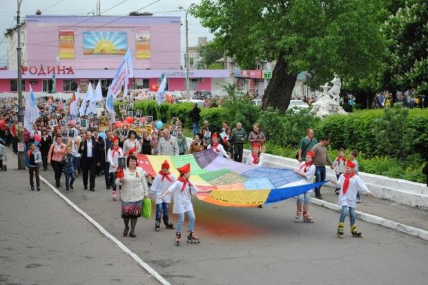 Парад в окупованому Луганську